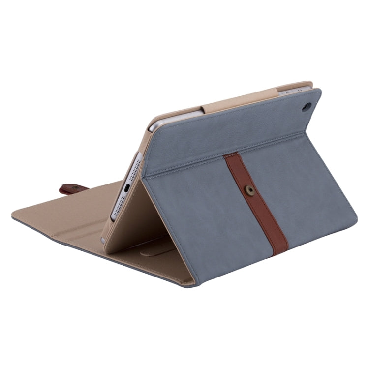 Bussiness Style Horizontal Flip Leather Case with 2-Folding Holder & Buckle for iPad mini 3 / 2 / 1