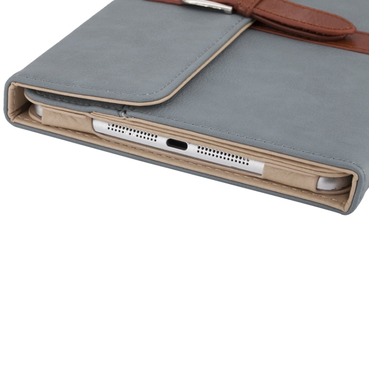 Bussiness Style Horizontal Flip Leather Case with 2-Folding Holder & Buckle for iPad mini 3 / 2 / 1