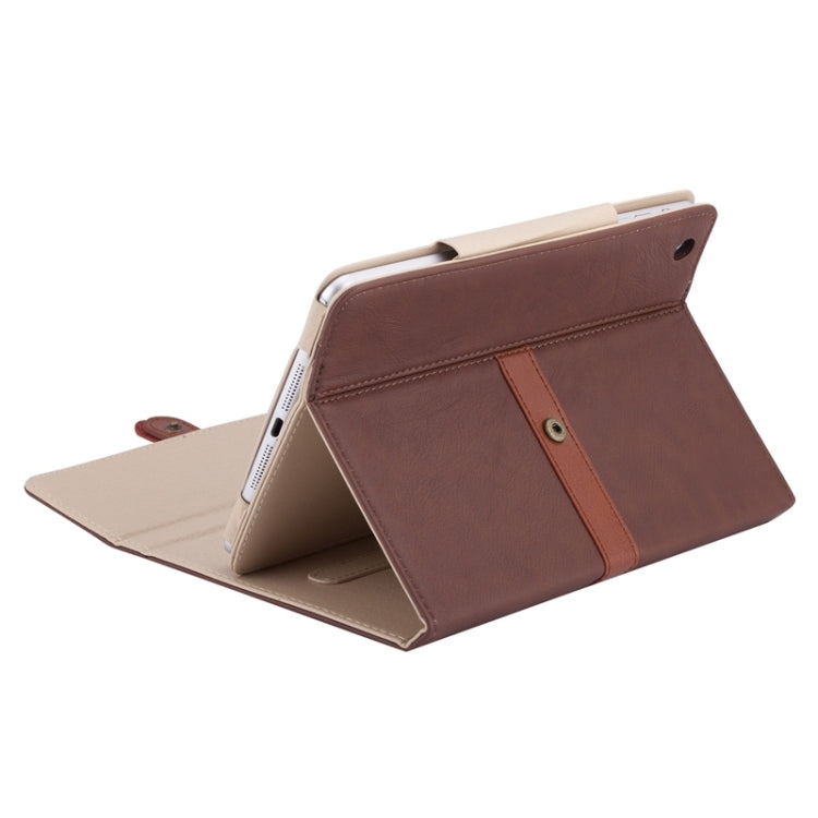 Bussiness Style Horizontal Flip Leather Case with 2-Folding Holder & Buckle for iPad mini 3 / 2 / 1