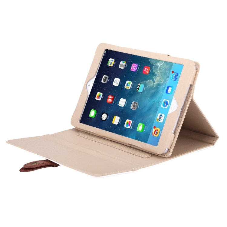 Bussiness Style Horizontal Flip Leather Case with 2-Folding Holder & Buckle for iPad mini 3 / 2 / 1
