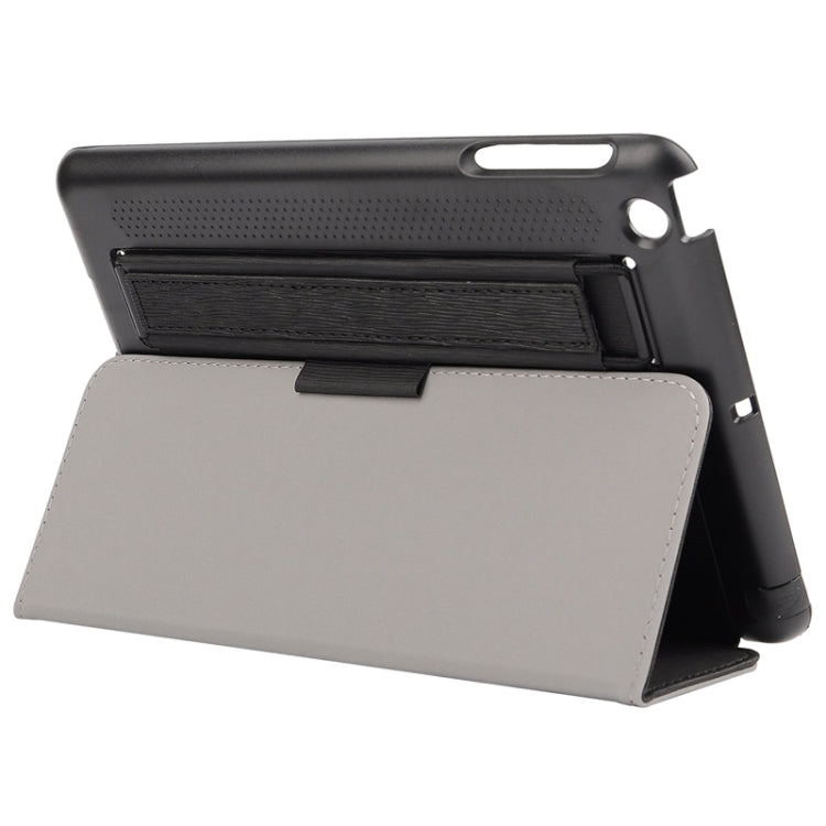 Toothpick Texture Horizontal Flip Solid Color Leather Case with Holder & Hand Strap for iPad mini 3 / 2 /1