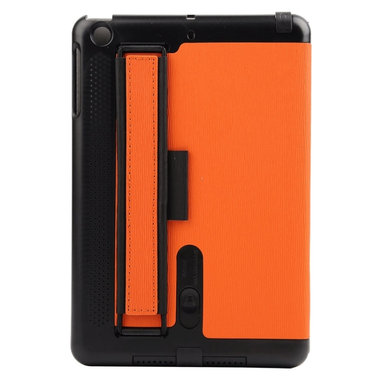 Toothpick Texture Horizontal Flip Solid Color Leather Case with Holder & Hand Strap for iPad mini 3 / 2 /1