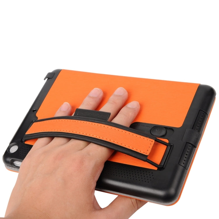 Toothpick Texture Horizontal Flip Solid Color Leather Case with Holder & Hand Strap for iPad mini 3 / 2 /1