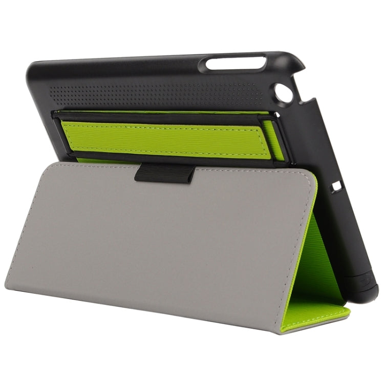 Toothpick Texture Horizontal Flip Solid Color Leather Case with Holder & Hand Strap for iPad mini 3 / 2 /1