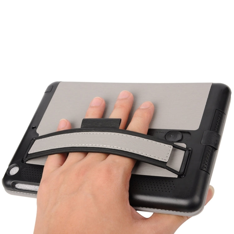 Toothpick Texture Horizontal Flip Solid Color Leather Case with Holder & Hand Strap for iPad mini 3 / 2 /1