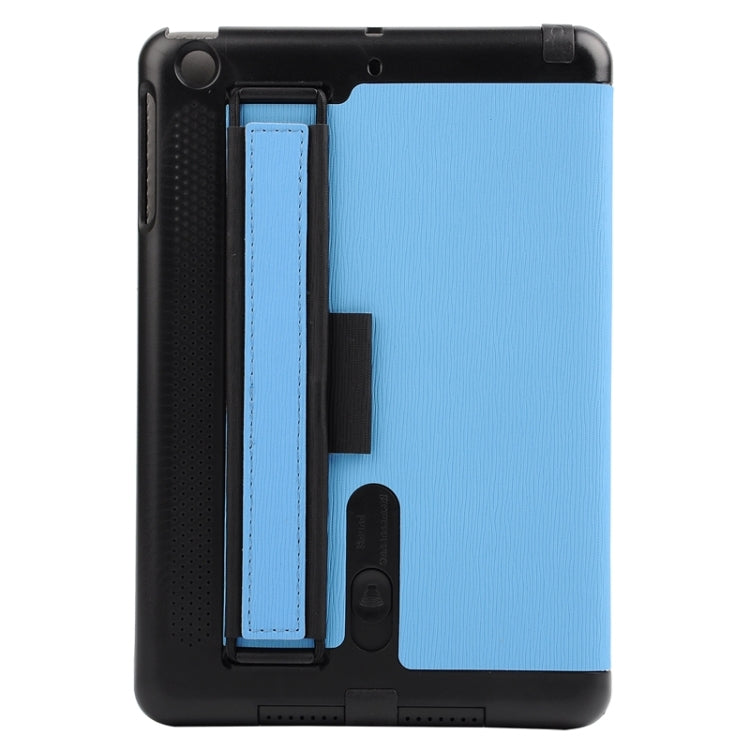 Toothpick Texture Horizontal Flip Solid Color Leather Case with Holder & Hand Strap for iPad mini 3 / 2 /1
