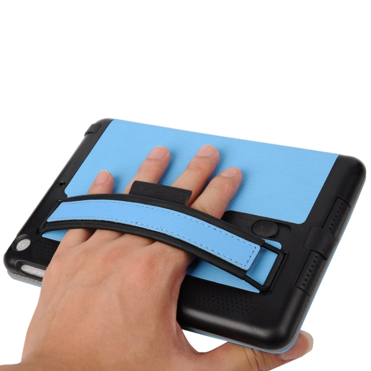 Toothpick Texture Horizontal Flip Solid Color Leather Case with Holder & Hand Strap for iPad mini 3 / 2 /1