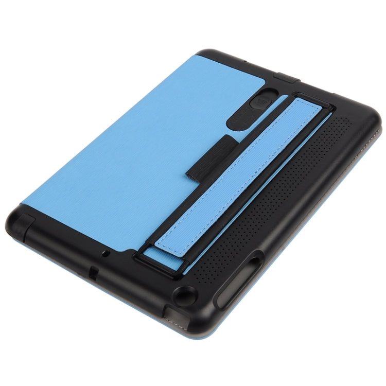 Toothpick Texture Horizontal Flip Solid Color Leather Case with Holder & Hand Strap for iPad mini 3 / 2 /1