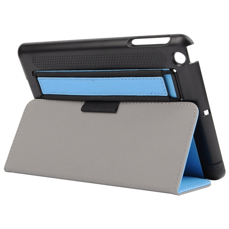 Toothpick Texture Horizontal Flip Solid Color Leather Case with Holder & Hand Strap for iPad mini 3 / 2 /1