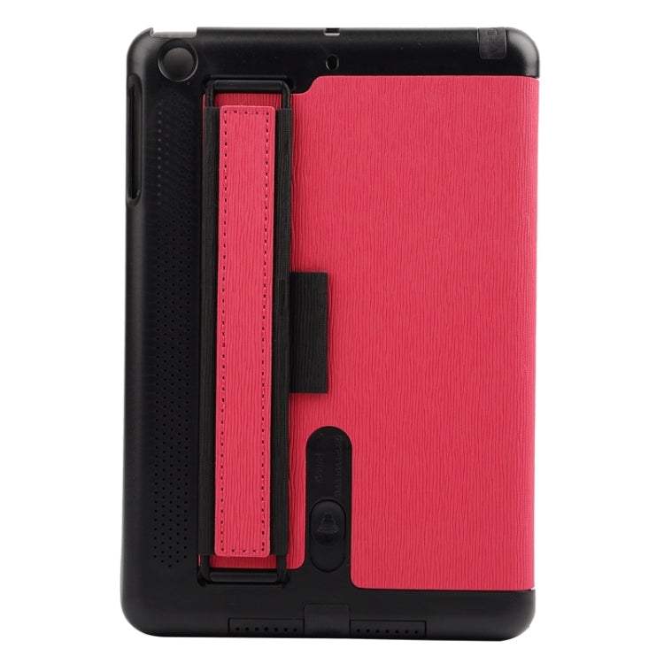 Toothpick Texture Horizontal Flip Solid Color Leather Case with Holder & Hand Strap for iPad mini 3 / 2 /1