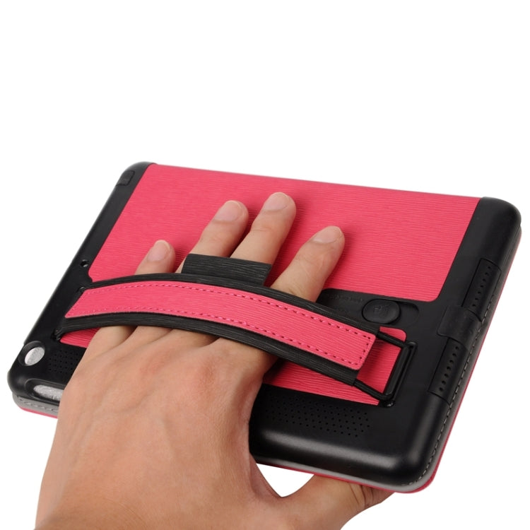 Toothpick Texture Horizontal Flip Solid Color Leather Case with Holder & Hand Strap for iPad mini 3 / 2 /1