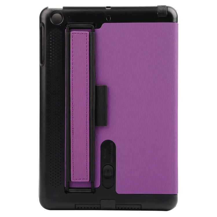 Toothpick Texture Horizontal Flip Solid Color Leather Case with Holder & Hand Strap for iPad mini 3 / 2 /1
