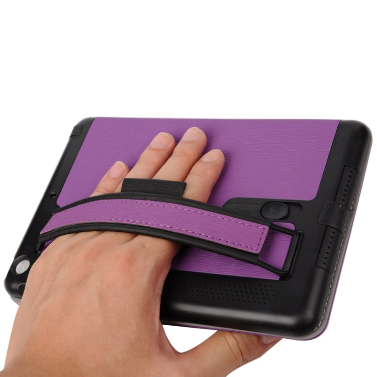 Toothpick Texture Horizontal Flip Solid Color Leather Case with Holder & Hand Strap for iPad mini 3 / 2 /1