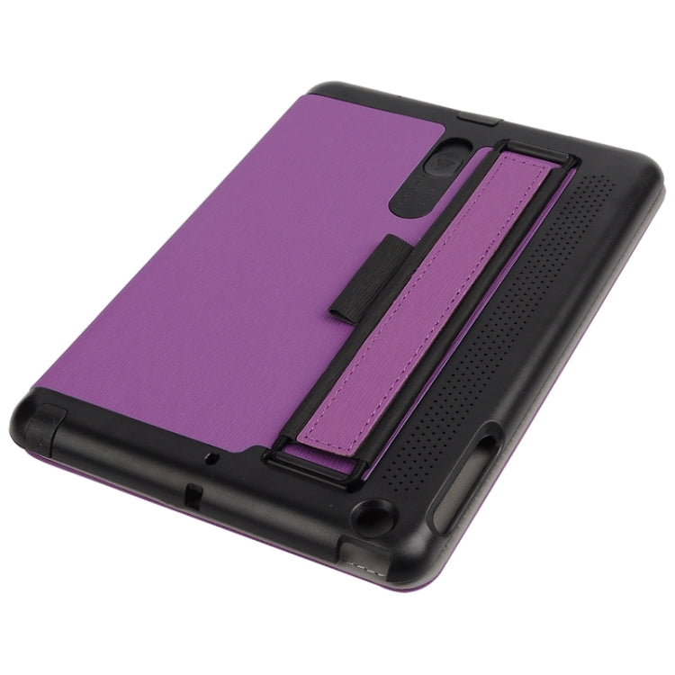 Toothpick Texture Horizontal Flip Solid Color Leather Case with Holder & Hand Strap for iPad mini 3 / 2 /1