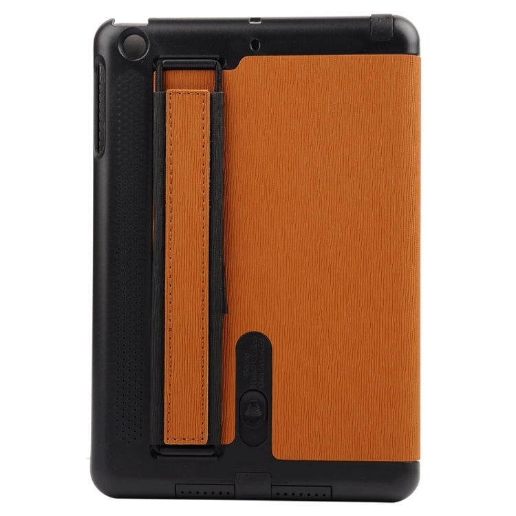 Toothpick Texture Horizontal Flip Solid Color Leather Case with Holder & Hand Strap for iPad mini 3 / 2 /1
