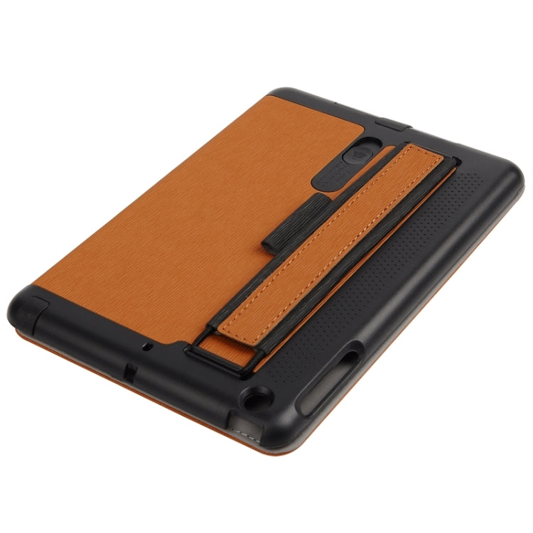 Toothpick Texture Horizontal Flip Solid Color Leather Case with Holder & Hand Strap for iPad mini 3 / 2 /1