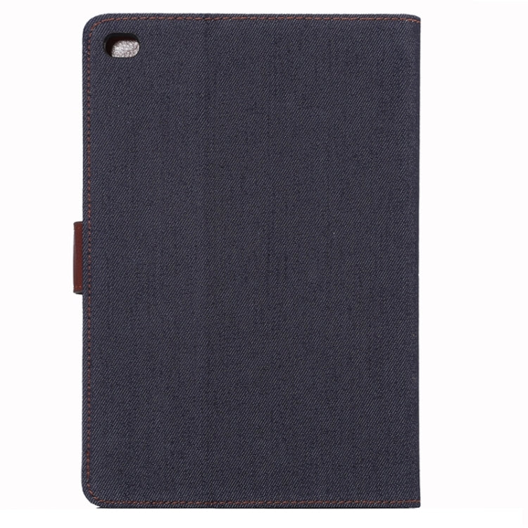 Denim Texture Leather Case with Card Slots & Holder & Wallet & Sleep / Wake-up Function for iPad mini 4