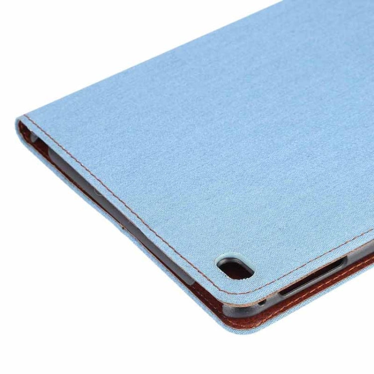 Denim Texture Leather Case with Card Slots & Holder & Wallet & Sleep / Wake-up Function for iPad mini 4