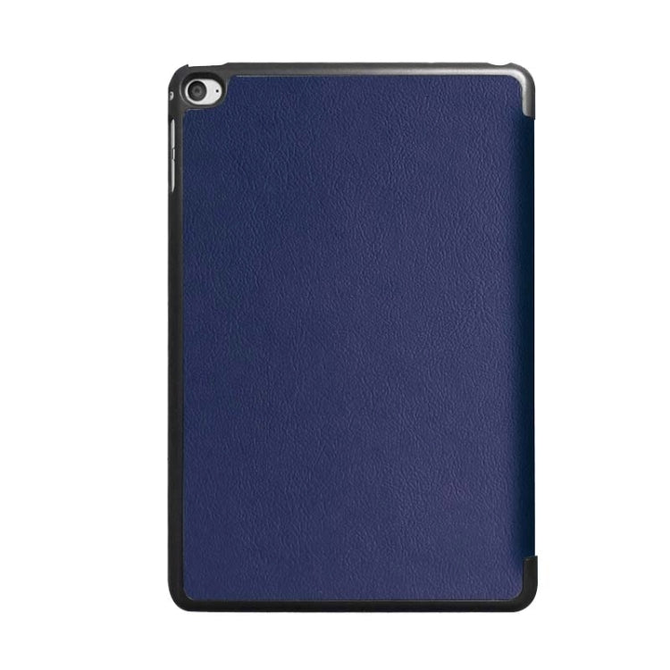 Custer Texture Horizontal Flip Smart Leather Case with 3-folding Holder for iPad Mini 4
