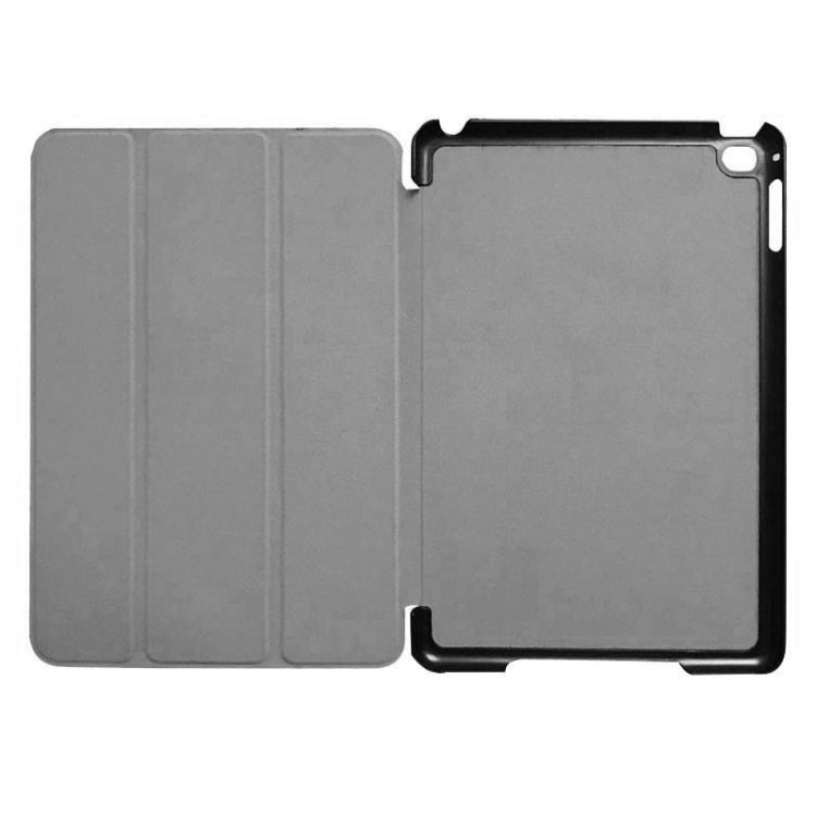 Custer Texture Horizontal Flip Smart Leather Case with 3-folding Holder for iPad Mini 4