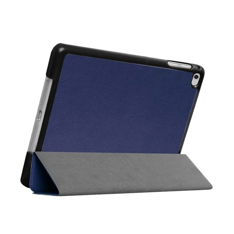 Custer Texture Horizontal Flip Smart Leather Case with 3-folding Holder for iPad Mini 4