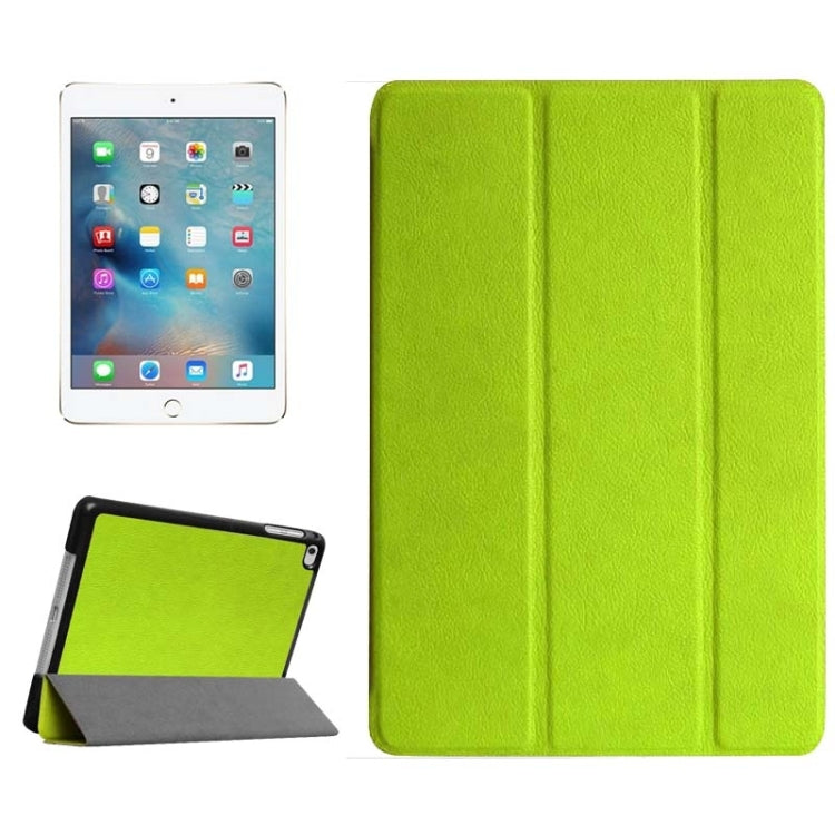 Custer Texture Horizontal Flip Smart Leather Case with 3-folding Holder for iPad Mini 4