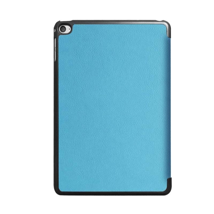 Custer Texture Horizontal Flip Smart Leather Case with 3-folding Holder for iPad Mini 4