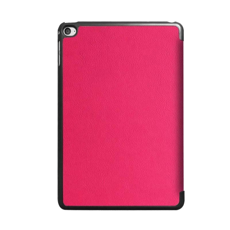 Custer Texture Horizontal Flip Smart Leather Case with 3-folding Holder for iPad Mini 4