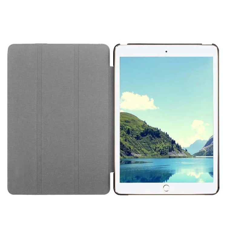 Custer Texture Horizontal Flip Smart Leather Case with 3-folding Holder for iPad Mini 4