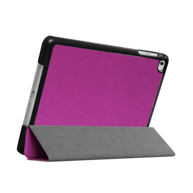Custer Texture Horizontal Flip Smart Leather Case with 3-folding Holder for iPad Mini 4