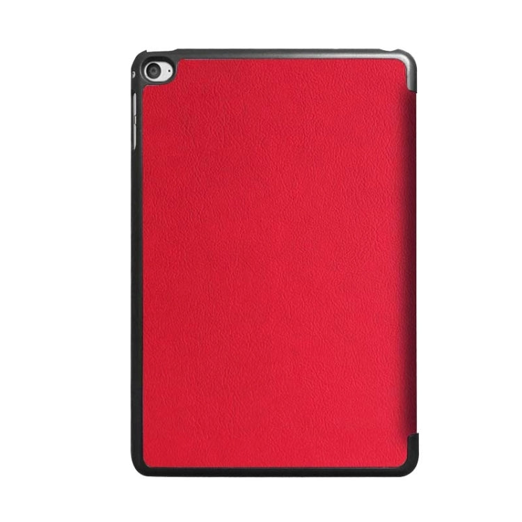 Custer Texture Horizontal Flip Smart Leather Case with 3-folding Holder for iPad Mini 4