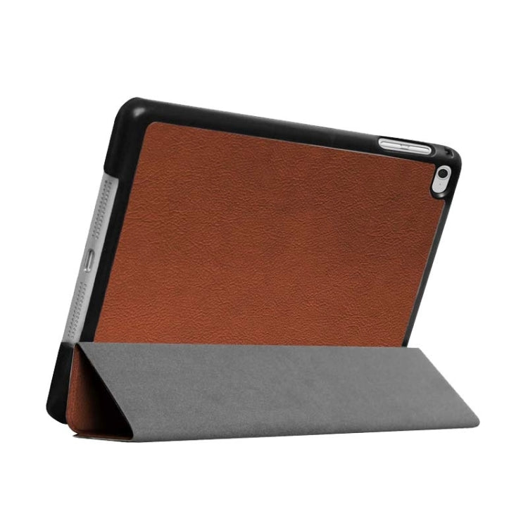 Custer Texture Horizontal Flip Smart Leather Case with 3-folding Holder for iPad Mini 4