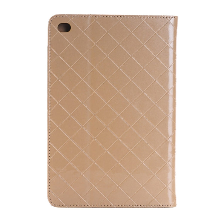 Bright Skin Grid Texture Horizontal Flip Smart Leather Case with Holder & Card Slots & Wallet for iPad Mini 4