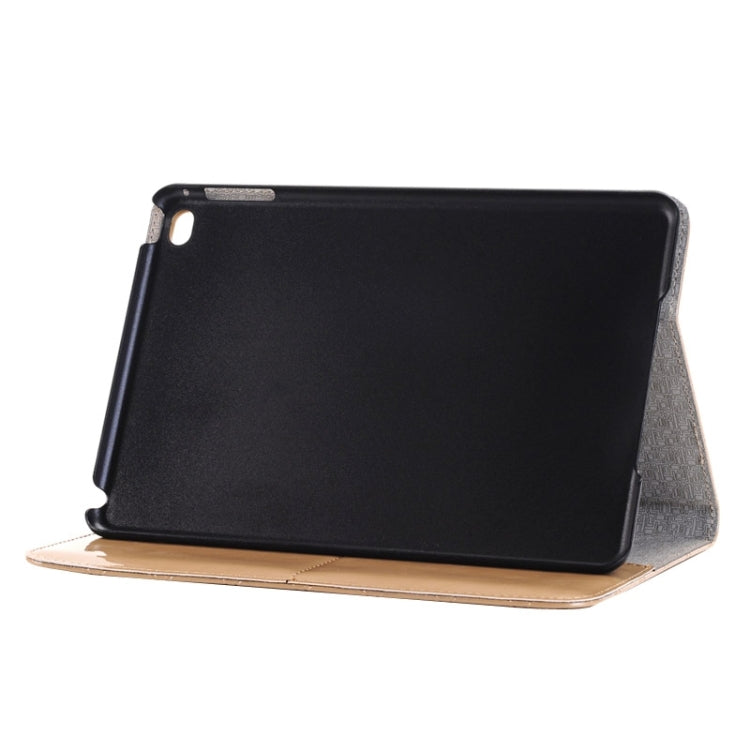 Bright Skin Grid Texture Horizontal Flip Smart Leather Case with Holder & Card Slots & Wallet for iPad Mini 4