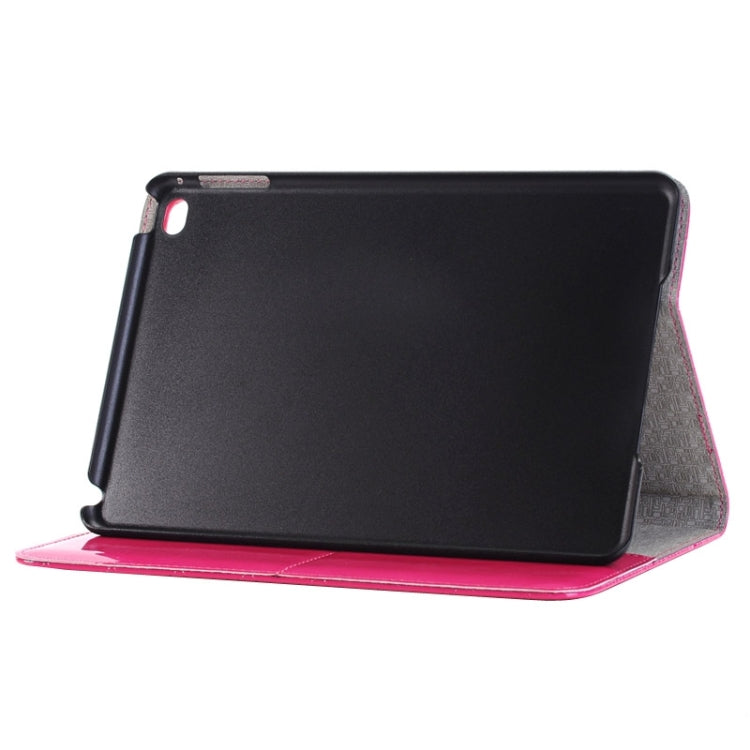 Bright Skin Grid Texture Horizontal Flip Smart Leather Case with Holder & Card Slots & Wallet for iPad Mini 4