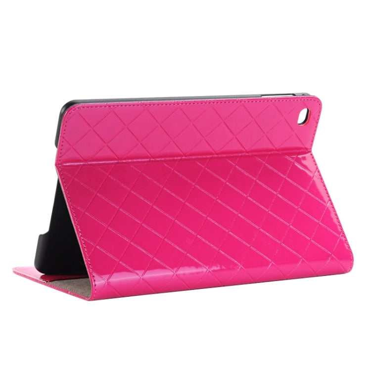Bright Skin Grid Texture Horizontal Flip Smart Leather Case with Holder & Card Slots & Wallet for iPad Mini 4