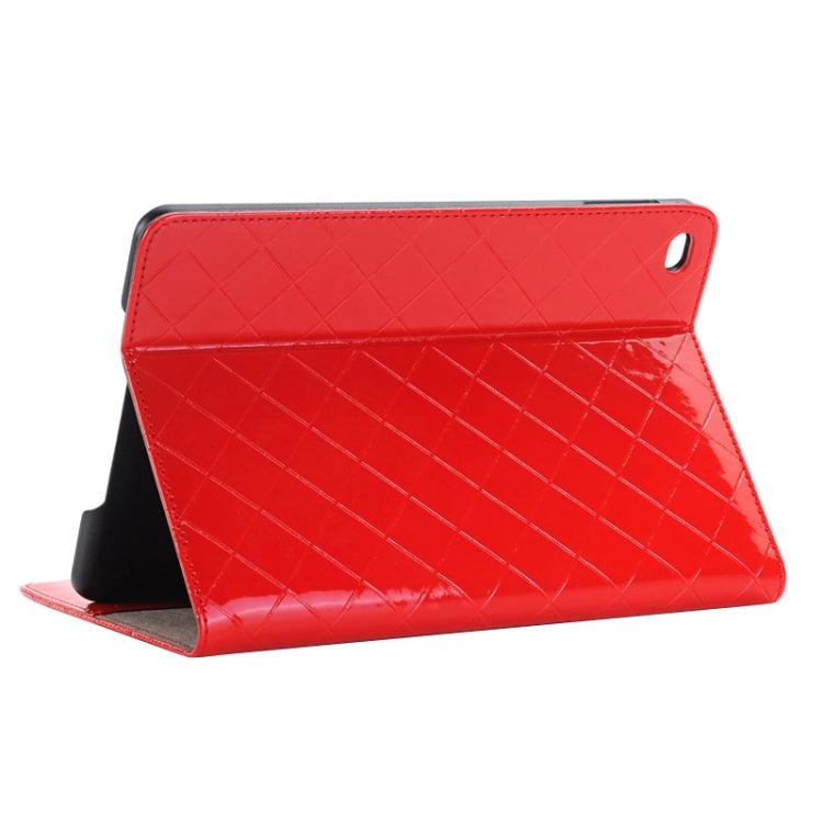 Bright Skin Grid Texture Horizontal Flip Smart Leather Case with Holder & Card Slots & Wallet for iPad Mini 4