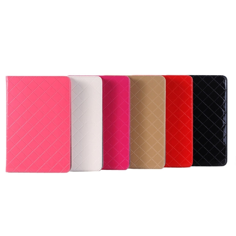 Bright Skin Grid Texture Horizontal Flip Smart Leather Case with Holder & Card Slots & Wallet for iPad Mini 4