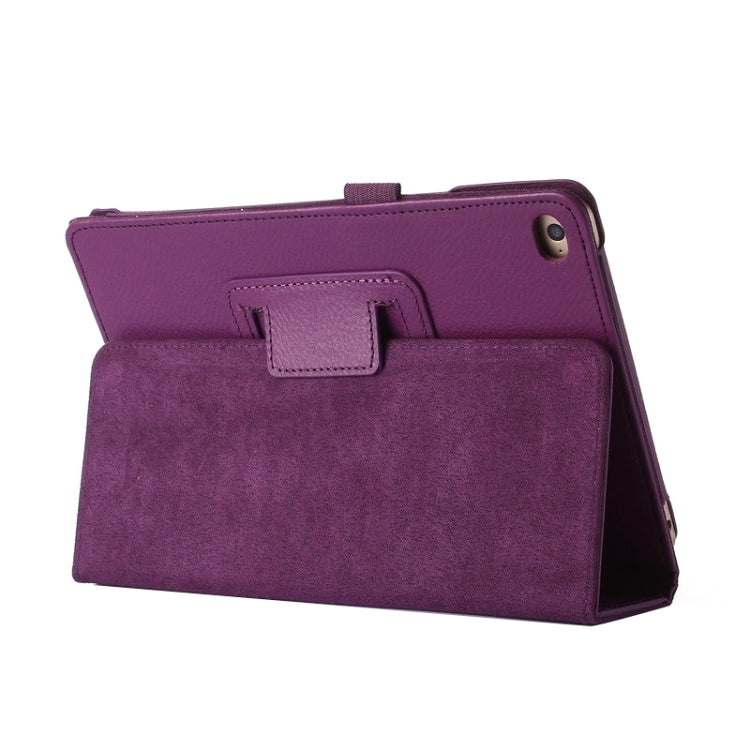 Litchi Texture Horizontal Flip PU Leather Protective Case with Holder for iPad mini 4