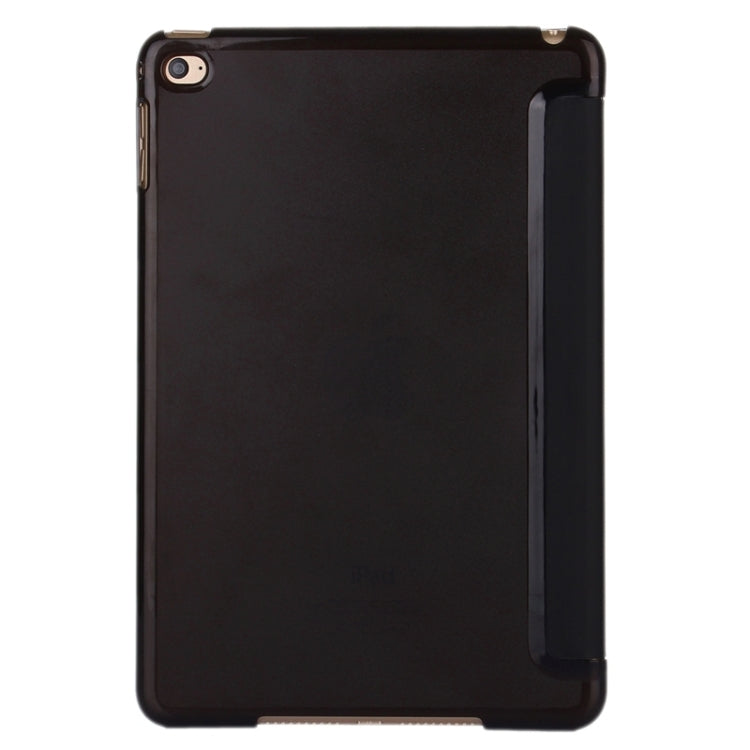 Horizontal Flip Leather Case with Three-Folding Holder & Sleep / Wake-up Function for iPad mini 4