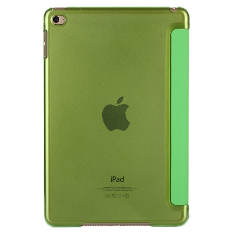 Horizontal Flip Leather Case with Three-Folding Holder & Sleep / Wake-up Function for iPad mini 4