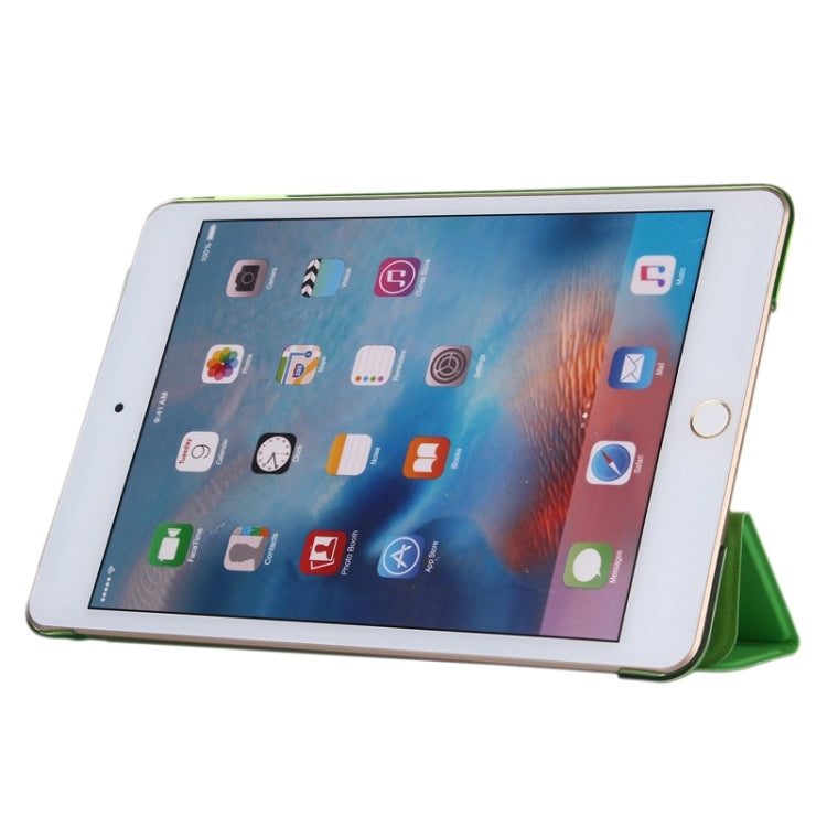Horizontal Flip Leather Case with Three-Folding Holder & Sleep / Wake-up Function for iPad mini 4