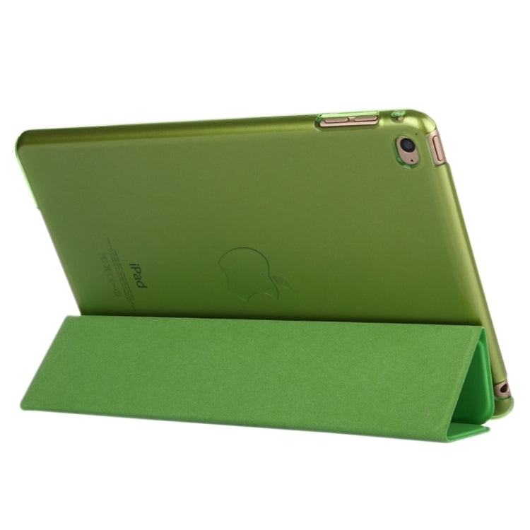 Horizontal Flip Leather Case with Three-Folding Holder & Sleep / Wake-up Function for iPad mini 4