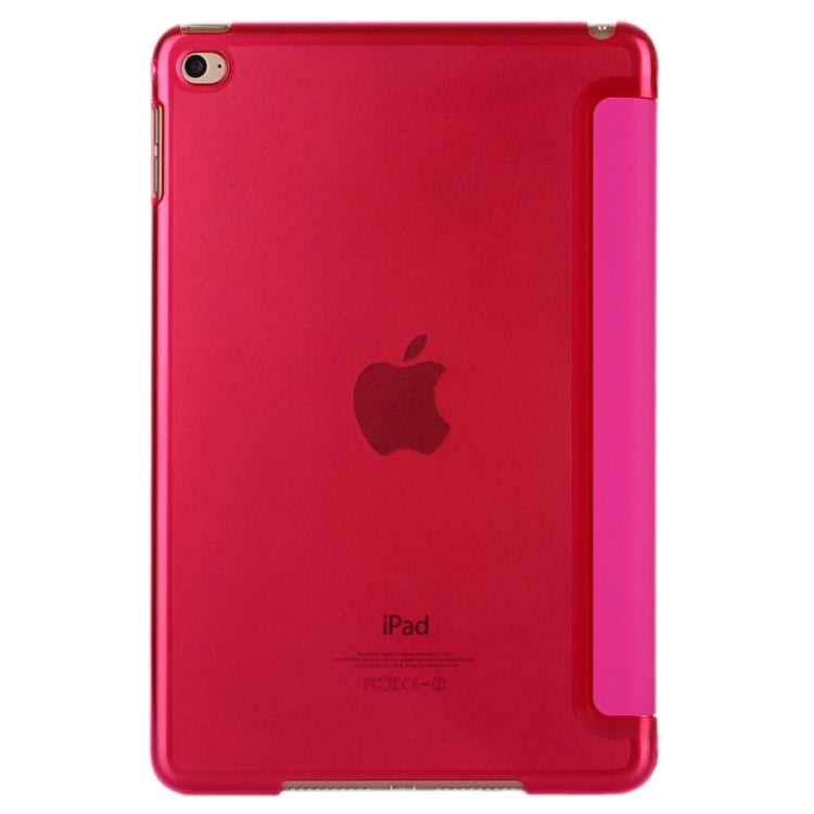 Horizontal Flip Leather Case with Three-Folding Holder & Sleep / Wake-up Function for iPad mini 4