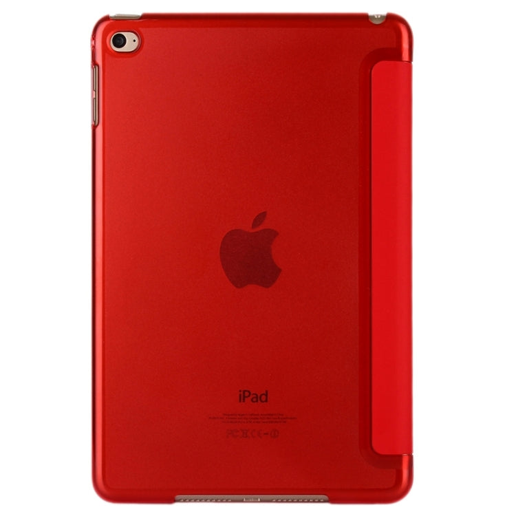 Horizontal Flip Leather Case with Three-Folding Holder & Sleep / Wake-up Function for iPad mini 4