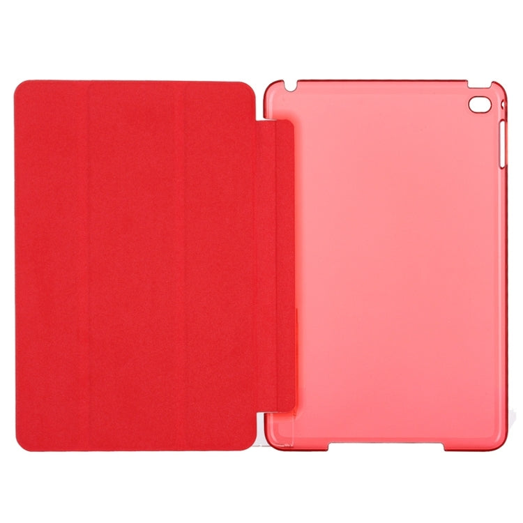 Horizontal Flip Leather Case with Three-Folding Holder & Sleep / Wake-up Function for iPad mini 4