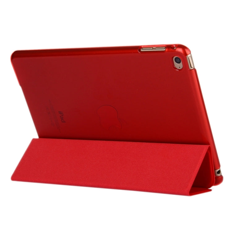 Horizontal Flip Leather Case with Three-Folding Holder & Sleep / Wake-up Function for iPad mini 4