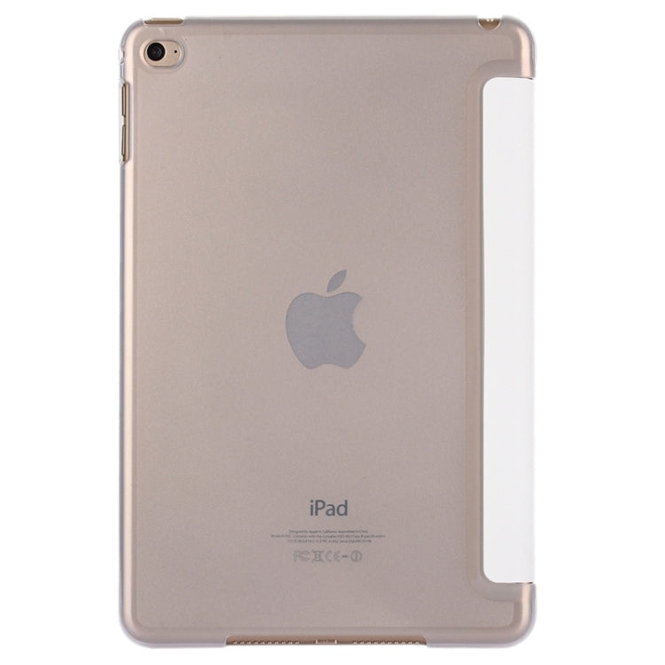 Horizontal Flip Leather Case with Three-Folding Holder & Sleep / Wake-up Function for iPad mini 4