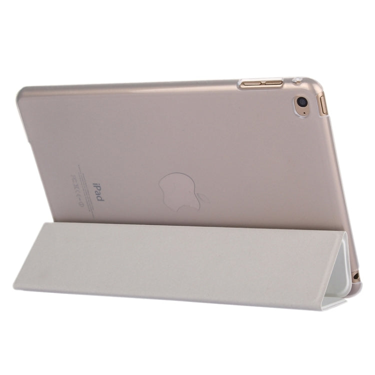 Horizontal Flip Leather Case with Three-Folding Holder & Sleep / Wake-up Function for iPad mini 4