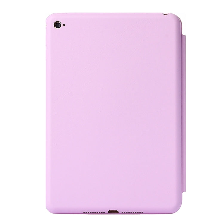 Horizontal Flip Solid Color Leather Case with Holder & Sleep / Wake-up Function for iPad mini 4
